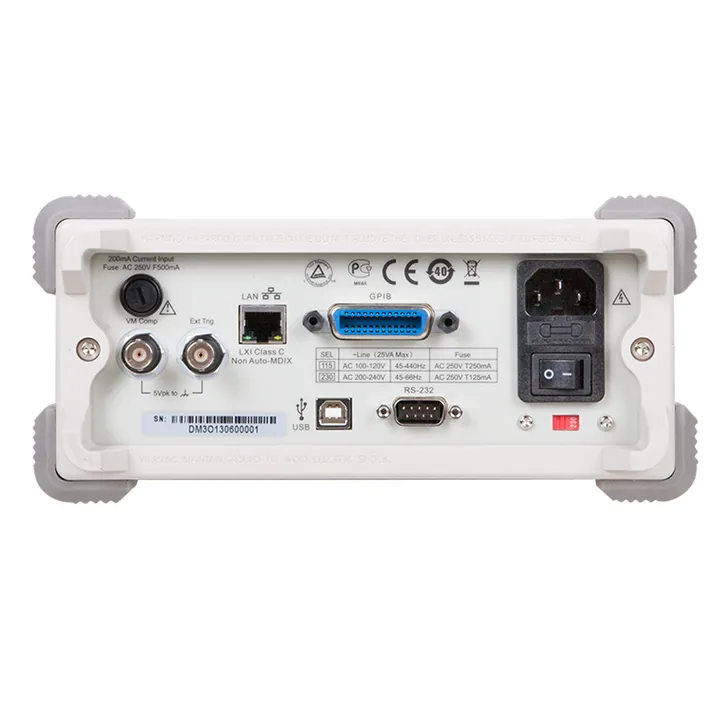 RIGOL DM3068 6½-Digit Digital Multimeter, rear view