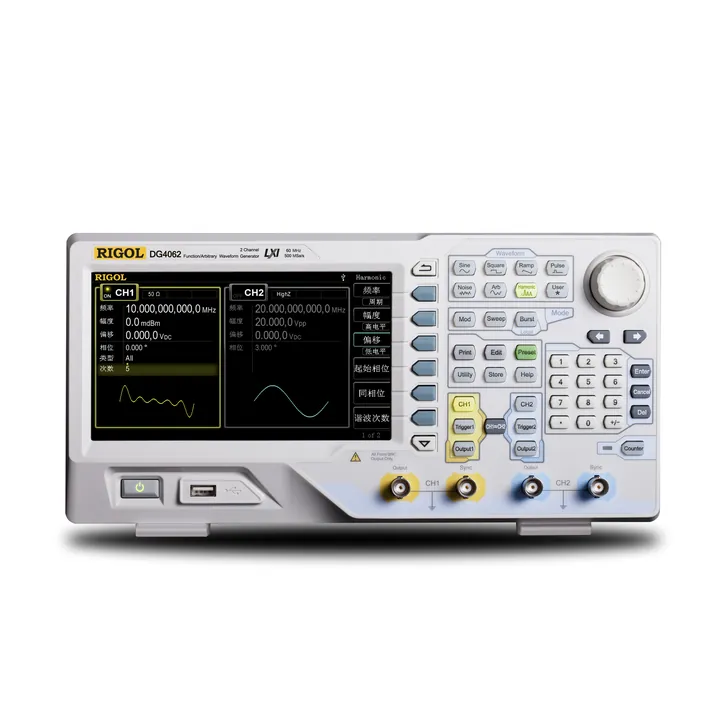 RIGOL DG4062 60 MHz Arbitrary Waveform Generator, front view