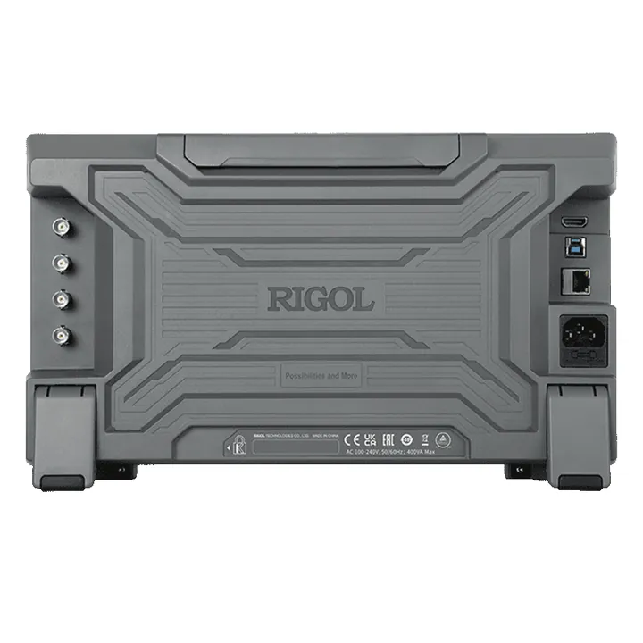 RIGOL DHO1072 70 MHz 2-Channel 12-bit Digital Oscilloscope, rear view (DHO1000 Series shown)