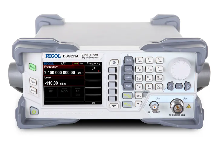 RIGOL DSG821A-OCXO 2.1 GHz RF Signal Generator, front view