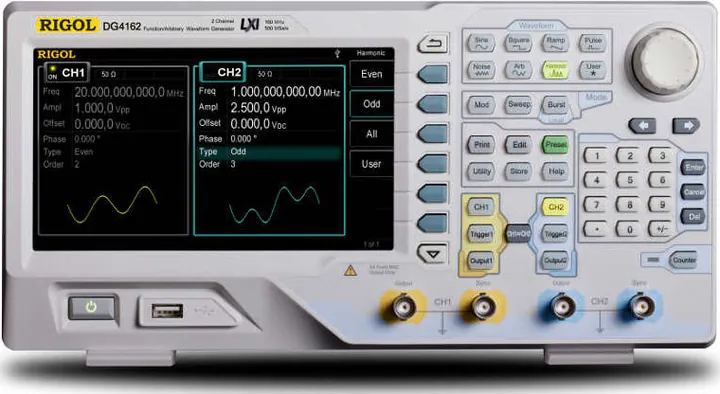 RIGOL DG4162 160 MHz Arbitrary Waveform Generator, product view (DG4000 Series shown)