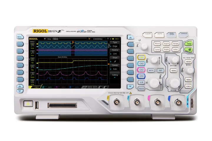 RIGOL DS1074Z-S Plus 70 MHz 4-Channel Digital Oscilloscope, front view