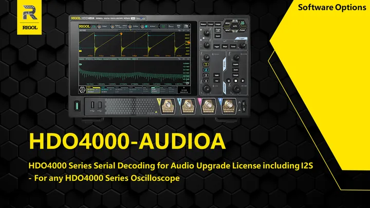 RIGOL DHO4000-AUDIOA Series Serial Decoding, front view