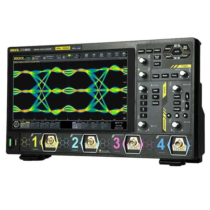 RIGOL DS9202 2 GHz 2-Channel 8-bit Digital Oscilloscope, left view (DS9604 shown)