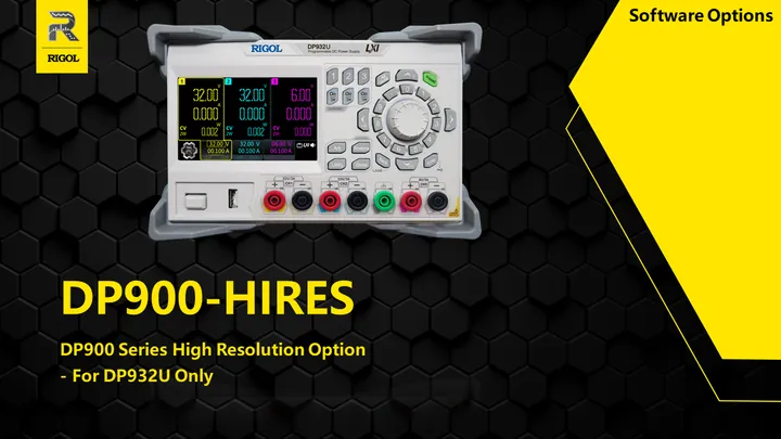 RIGOL DP900-HIRES Series High Resolution Option (for DP932U only), front view