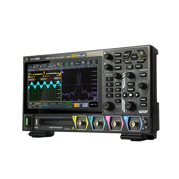 RIGOL MHO934 350 MHz 4-Channel 12-bit Mixed Signal Oscilloscope, left view (MHO984 shown)