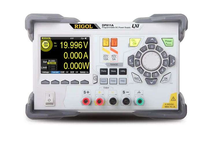 RIGOL DP811A 200 W 1-Channel Programmable DC Power Supply, front view