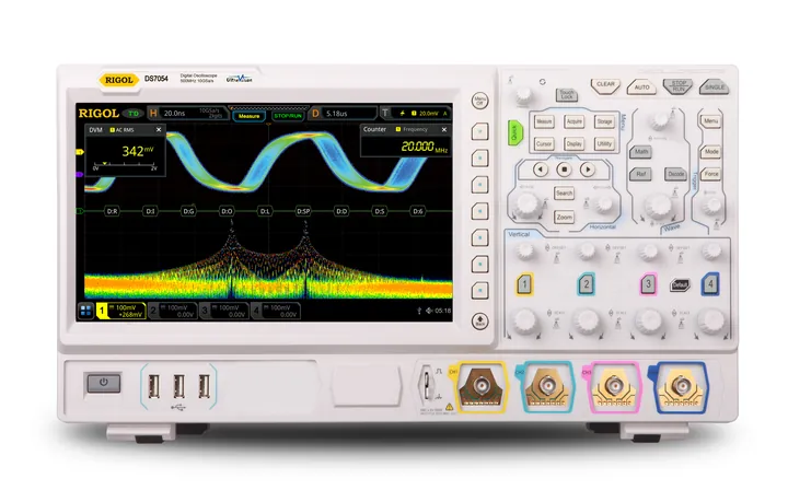 RIGOL DS7054 500 MHz 4-Channel Digital Oscilloscope, front view