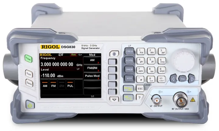 RIGOL DSG830 3 GHz RF Signal Generator, product view (DSG800 Series shown)