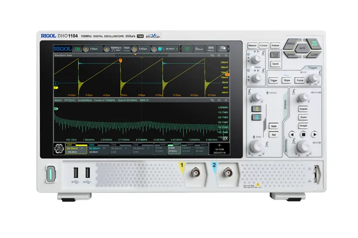 RIGOL DHO1104 100 MHz 4-Channel 12-bit Digital Oscilloscope, front view