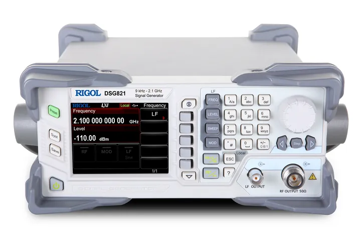 RIGOL DSG821 2.1 GHz RF Signal Generator, front view