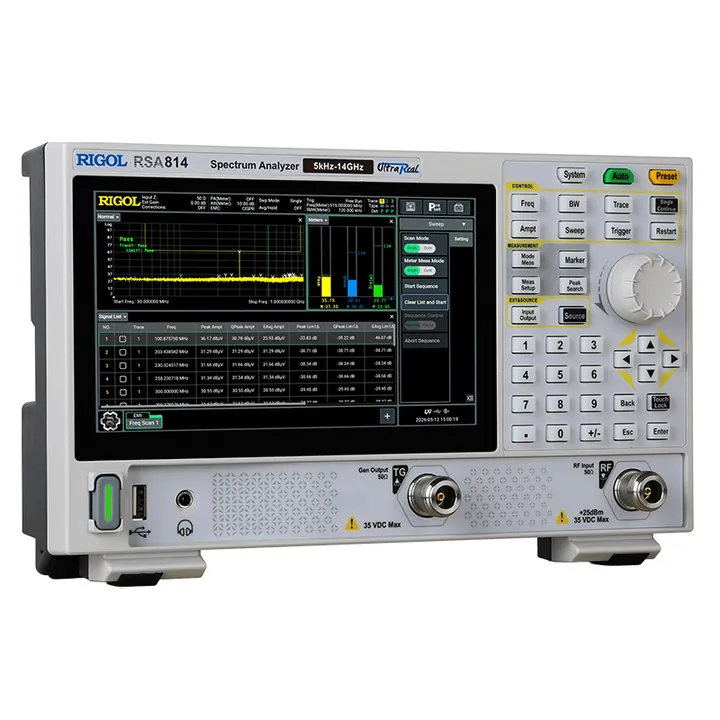 RIGOL RSA804 4.5 GHz Real-Time Spectrum Analyzer, right view (RSA800 Series shown)