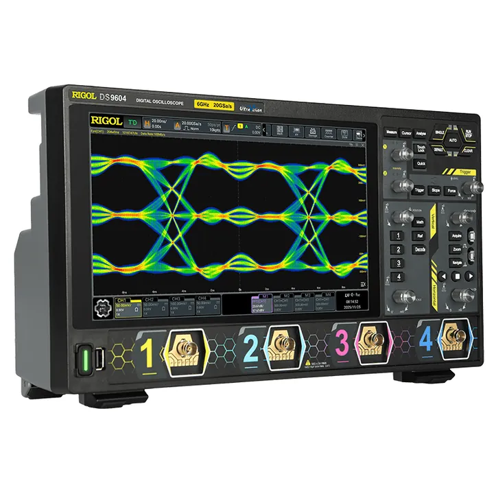 RIGOL DS9202 2 GHz 2-Channel 8-bit Digital Oscilloscope, right view (DS9604 shown)