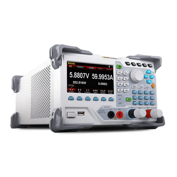 RIGOL DL3041 450 W DC Electronic Load, left view (DL3000 Series shown)