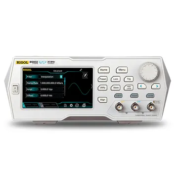 RIGOL DG822 25 MHz 2-Channel Arbitrary Waveform Generator, front view (DG800 Series shown)