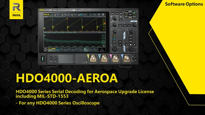RIGOL DHO4000-AEROA Series Serial Decoding, front view