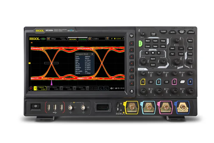 RIGOL MSO8064 600 MHz 4-Channel Mixed Signal Oscilloscope, front view