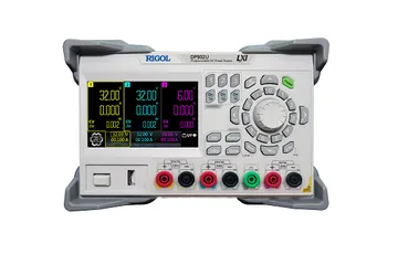 RIGOL DP932A 210 W 3-Channel Programmable DC Power Supply, front view (DP932U shown)