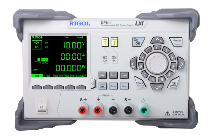RIGOL DP811 200 W 1-Channel Programmable DC Power Supply, front view
