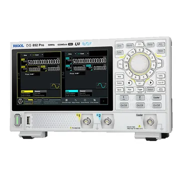 RIGOL DG822 Pro 25 MHz 2-Channel Arbitrary Waveform Generator, left view (DG800 Pro Series shown)