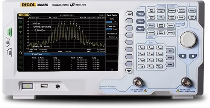 RIGOL DSA832E 3.2 GHz Spectrum Analyzer, product view (DSA800 Series shown)